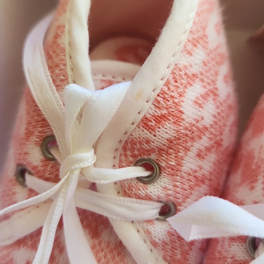 Hermes Pink and White Baby Shoes